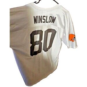 Kellen Winslow Cleveland Browns Jersey NFL Shirt White Reebok Mens Size 2XL